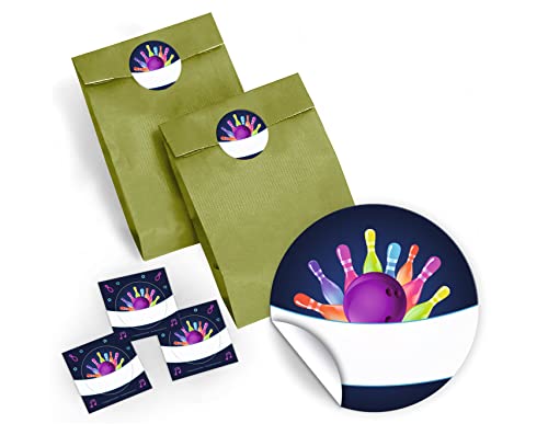 6 Geschenktüten/grün + 6 Aufkleber Bowling für Mitgebsel Gastgeschenke beim Kindergeburtstag Mädchen Jungen 6 Geschenktüten/grün + 6 Aufkleber Bowling für Mitgebsel Gastgeschenke beim Kindergeburtstag Mädchen Jungen von JuNa-Experten