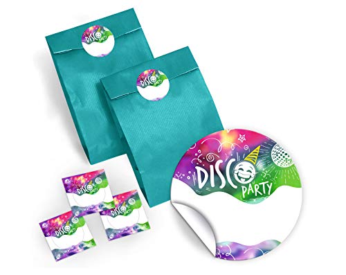 6 Geschenktüten/blau + 6 Aufkleber Disco Disco-Party für Mitgebsel Gastgeschenk beim Kindergeburtstag Mädchen Jungen 6 Geschenktüten/blau + 6 Aufkleber Disco Disco-Party für Mitgebsel Gastgeschenk beim Kindergeburtstag Mädchen Jungen von JuNa-Experten