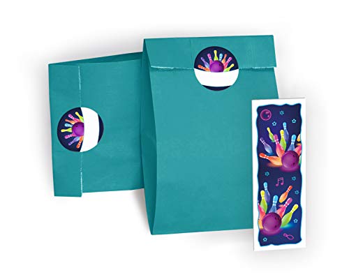 6 Lesezeichen + 6 Geschenktüten/Petrol + 6 Aufkleber Bowling Mitgebsel Gastgeschenke beim Kindergeburtstag Mädchen Jungen 6 Lesezeichen + 6 Geschenktüten/Petrol + 6 Aufkleber Bowling Mitgebsel Gastgeschenke beim Kindergeburtstag Mädchen Jungen von JuNa-Experten