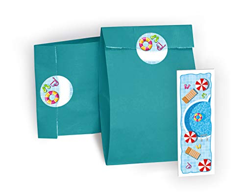 6 Lesezeichen + 6 Geschenktüten/blau + 6 Aufkleber Schwimmbad Mitgebsel Gastgeschenk beim Geburtstag Kindergeburtstag Pool-Party Mädchen Jungen 6 Lesezeichen + 6 Geschenktüten/blau + 6 Aufkleber Schwimmbad Mitgebsel Gastgeschenk beim Geburtstag Kindergeburtstag Pool-Party Mädchen Jungen von JuNa-Experten