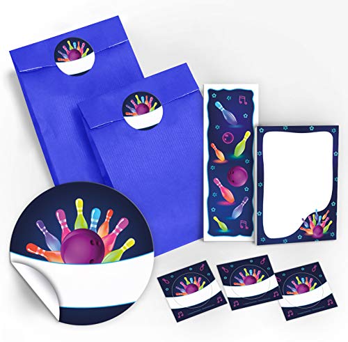 6 Lesezeichen + 6 Mini-Notizblöcke + 6 Geschenktüten/dunkelblau + 6 Aufkleber Bowling Mitgebsel Gastgeschenke beim Kindergeburtstag Mädchen Jungen 6 Lesezeichen + 6 Mini-Notizblöcke + 6 Geschenktüten/dunkelblau + 6 Aufkleber Bowling Mitgebsel Gastgeschenke beim Kindergeburtstag Mädchen Jungen von JuNa-Experten