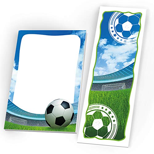 6 Lesezeichen + 6 Notizblöcke Fussball Fußball Mitgebsel Gastgeschenk beim Geburtstag Kindergeburtstag Jungen 6 Lesezeichen + 6 Notizblöcke Fussball Fußball Mitgebsel Gastgeschenk beim Geburtstag Kindergeburtstag Jungen von JuNa-Experten