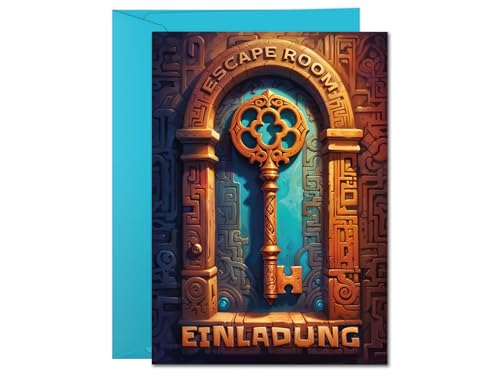 8 Einladungskarten incl. 8 Umschläge Kindergeburtstag Escape Room Party Jungen Mädchen Jungs coole Einladungen Geburtstag Kinder Jungsgeburtstag Mädchengeburtstag Detektiv Geburtstagseinladungen 8 Einladungskarten incl. 8 Umschläge Kindergeburtstag Escape Room Party Jungen Mädchen Jungs coole Einladungen Geburtstag Kinder Jungsgeburtstag Mädchengeburtstag Detektiv Geburtstagseinladungen von JuNa-Experten