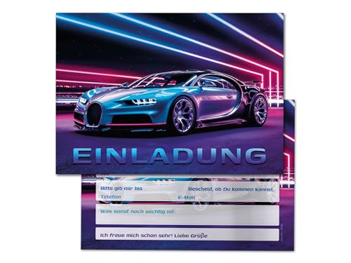 8 Einladungskarten zum Kindergeburtstag Jungen Jungs Rennauto Auto coole bunte Einladungen Geburtstag Kinder Jungsgeburtstag Rennwagen Kinderparty Teens Geburtstagseinladungen 8 Einladungskarten zum Kindergeburtstag Jungen Jungs Rennauto Auto coole bunte Einladungen Geburtstag Kinder Jungsgeburtstag Rennwagen Kinderparty Teens Geburtstagseinladungen von JuNa-Experten