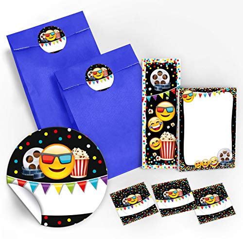 8 Lesezeichen + 8 Mini-Notizblöcke + 8 Geschenktüten/dunkelblau + 8 Aufkleber Kino Cinema-Party Mitgebsel Gastgeschenk beim Kindergeburtstag Jungen Mädchen 8 Lesezeichen + 8 Mini-Notizblöcke + 8 Geschenktüten/dunkelblau + 8 Aufkleber Kino Cinema-Party Mitgebsel Gastgeschenk beim Kindergeburtstag Jungen Mädchen von JuNa-Experten