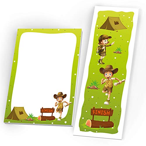 8 Notizblöcke + 8 Lesezeichen Mitgebsel Abenteuer Gastgeschenk beim Geburtstag Kindergeburtstag Mädchen Jungen Outdoor-Party 8 Notizblöcke + 8 Lesezeichen Mitgebsel Abenteuer Gastgeschenk beim Geburtstag Kindergeburtstag Mädchen Jungen Outdoor-Party von JuNa-Experten