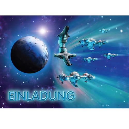 JuNa-Experten 10 Einladungskarten Kindergeburtstag Jungen Space Jungs Raumschiff Geburtstagseinladungen Einladungen Geburtstags-Party Kartenset JuNa-Experten 10 Einladungskarten Kindergeburtstag Jungen Space Jungs Raumschiff Geburtstagseinladungen Einladungen Geburtstags-Party Kartenset von JuNa-Experten