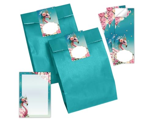 JuNa-Experten 10 Notizblöcke + 10 Geschenktüten/Petrol + 10 Aufkleber Mädchen Flamingo Mitgebsel Kindergeburtstag Gastgeschenke für Mädchengeburtstag Geburtstag Mädchen JuNa-Experten 10 Notizblöcke + 10 Geschenktüten/Petrol + 10 Aufkleber Mädchen Flamingo Mitgebsel Kindergeburtstag Gastgeschenke für Mädchengeburtstag Geburtstag Mädchen von JuNa-Experten