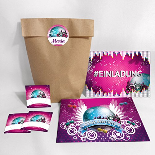 JuNa-Experten 12 Einladungskarten, Umschläge, Tüten, Aufkleber Geburtstag Hashtag/Kinder Erwachsene / #Einladung/Disco-Geburtstagincl. 12 Umschläge, 12 Party-Tüten/natur, 12 Aufkleber JuNa-Experten 12 Einladungskarten, Umschläge, Tüten, Aufkleber Geburtstag Hashtag/Kinder Erwachsene / #Einladung/Disco-Geburtstagincl. 12 Umschläge, 12 Party-Tüten/natur, 12 Aufkleber von JuNa-Experten