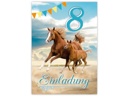 JuNa-Experten 12 Einladungskarten zum 8. Kindergeburtstag Mädchen Pferd Pferde coole Einladungen achte Geburtstag Mädchengeburtstag JuNa-Experten 12 Einladungskarten zum 8. Kindergeburtstag Mädchen Pferd Pferde coole Einladungen achte Geburtstag Mädchengeburtstag von JuNa-Experten