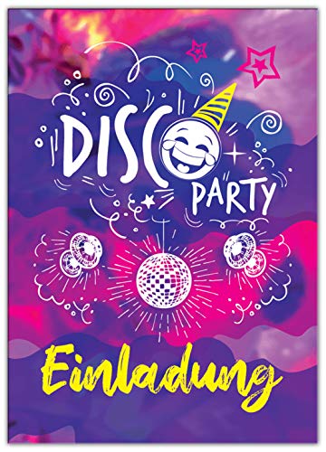 JuNa-Experten 12 Einladungskarten zum Kindergeburtstag Mädchen Jungen Disco Party Einladungen zum Geburtstag JuNa-Experten 12 Einladungskarten zum Kindergeburtstag Mädchen Jungen Disco Party Einladungen zum Geburtstag von JuNa-Experten