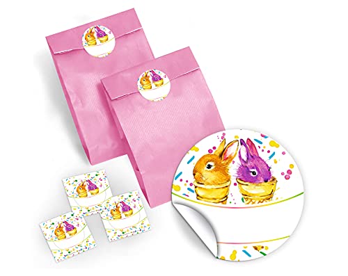 JuNa-Experten 12 Party-Tüten + 12 Aufkleber für Geschenke oder Mitgebseln beim Kindergeburtstag Mädchen Jungen Kaninchen Kinder/Papier-Tüten für Geschenkverpackung Geschenktüten JuNa-Experten 12 Party-Tüten + 12 Aufkleber für Geschenke oder Mitgebseln beim Kindergeburtstag Mädchen Jungen Kaninchen Kinder/Papier-Tüten für Geschenkverpackung Geschenktüten von JuNa-Experten