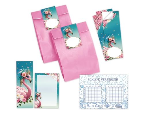 JuNa-Experten 8 Schiffe versenken + 8 Lesezeichen + 8 Notizblöcke + 8 Geschenktüten/rosa + 8 Aufkleber Mädchen Flamingo Mitgebsel Kindergeburtstag Gastgeschenke für Mädchengeburtstag JuNa-Experten 8 Schiffe versenken + 8 Lesezeichen + 8 Notizblöcke + 8 Geschenktüten/rosa + 8 Aufkleber Mädchen Flamingo Mitgebsel Kindergeburtstag Gastgeschenke für Mädchengeburtstag von JuNa-Experten