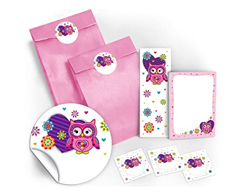 12 Geschenktüten / hellrosa + 12 Aufkleber + 12 Lesezeichen + 12 Mini-Notizblöcke "Eule" / Mitgebsel Gastgeschenk für Kinder Jungen Mädchen beim Kindergeburtstag Geburtstag Hochzeit Taufe 12 Geschenktüten / hellrosa + 12 Aufkleber + 12 Lesezeichen + 12 Mini-Notizblöcke "Eule" / Mitgebsel Gastgeschenk für Kinder Jungen Mädchen beim Kindergeburtstag Geburtstag Hochzeit Taufe von JuNa Party-Experten