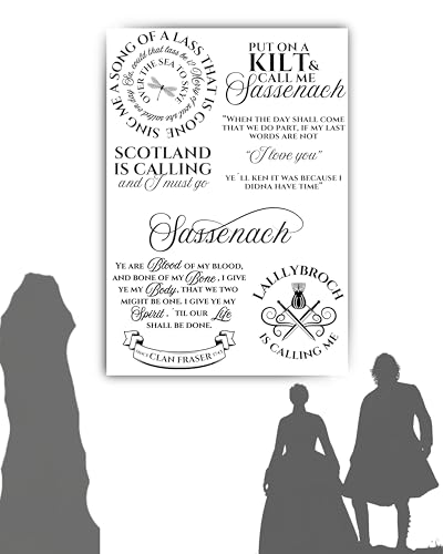 JuPaRo Outlander Sticker Rub On Aufkleber für Tassen Spiegel Sassenach Highlander Scotland Fraser Clan A5 JuPaRo Outlander Sticker Rub On Aufkleber für Tassen Spiegel Sassenach Highlander Scotland Fraser Clan A5 von JuPaRo