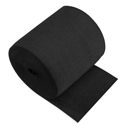 10,2 cm elastisches Band zum Nähen, 4,5 m, 10 cm schwarzer Stoff, elastischer Bund von Juasky