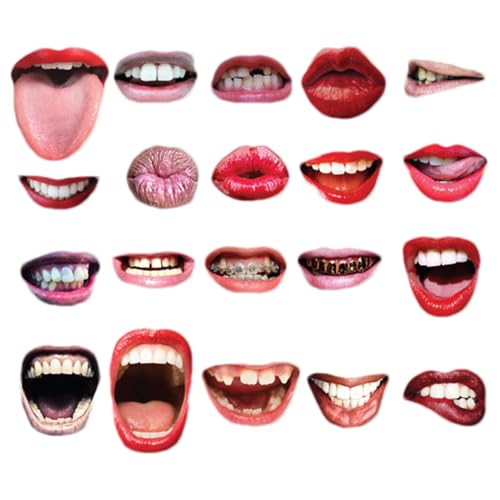 Jubepk Lustiger Mund Fotokabinen-Requisiten, Selfie-Requisiten Lustiger Mund,20X Lustige Foto-Requisiten mit Holzstab - Lustige und entspannende Atmosphäre, Dekoration, Selfie-Requisiten für Jubepk Lustiger Mund Fotokabinen-Requisiten, Selfie-Requisiten Lustiger Mund,20X Lustige Foto-Requisiten mit Holzstab - Lustige und entspannende Atmosphäre, Dekoration, Selfie-Requisiten für von Jubepk