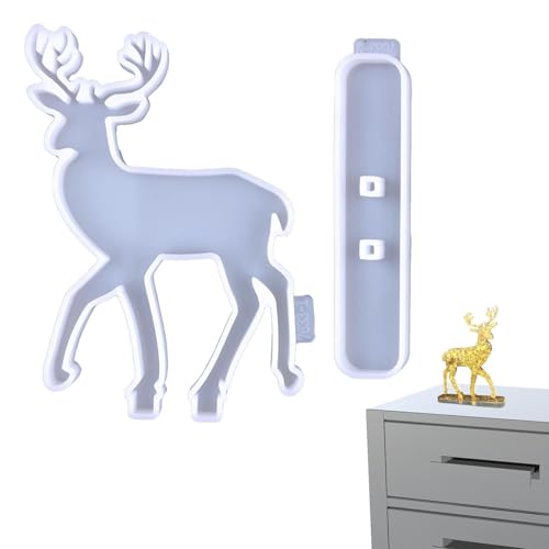 Jubepk Weihnachts Silikonformen Für Epoxidharz - Weihnachts Fondant Formen,Niedliche Rentier Formen Mit Basis Für Seife Schokolade Tafeln Jubepk Weihnachts Silikonformen Für Epoxidharz - Weihnachts Fondant Formen,Niedliche Rentier Formen Mit Basis Für Seife Schokolade Tafeln von Jubepk
