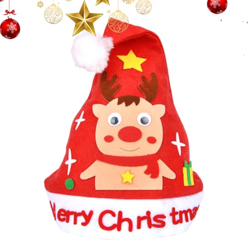 Jubepk Weihnachtshut Handgemacht Set | Handgefertigtes Kunst Weihnachtsmütze Bastelset,Weihnachtsmann Ausstattung Set für Kinder Vorschule Zuhause Ferienaktivitäten Mädchen Kinderzimmer Valentinstag Jubepk Weihnachtshut Handgemacht Set | Handgefertigtes Kunst Weihnachtsmütze Bastelset,Weihnachtsmann Ausstattung Set für Kinder Vorschule Zuhause Ferienaktivitäten Mädchen Kinderzimmer Valentinstag von Jubepk