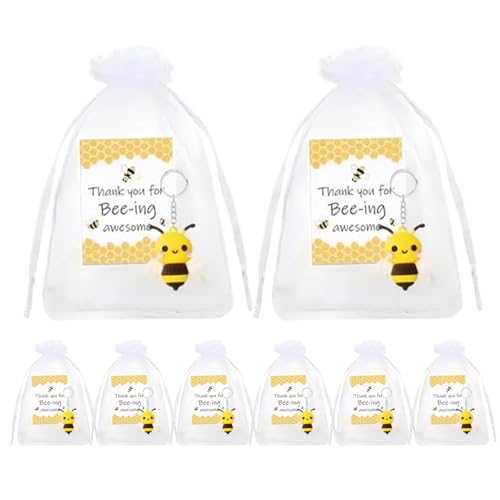 Bienenschlüssel – niedliches Anhänger-Set, 8 Stück | Krankenschwestern, Schlüsselanhänger, Urlaubsschlüssel, Zubehör für Auto, Rucksack, Weihnachtsdekoration, Partydekoration Bienenschlüssel – niedliches Anhänger-Set, 8 Stück | Krankenschwestern, Schlüsselanhänger, Urlaubsschlüssel, Zubehör für Auto, Rucksack, Weihnachtsdekoration, Partydekoration von Jubilofex