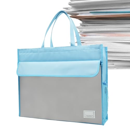 Dateispeicherbeutel | A3 Dateibeutelspeicher -Einkaufstasche mit Handle - Einkaufshalter -Speicherorganisator für Notizbücher, Stifte, Tickets, Zeitschriften, von Jubilofex
