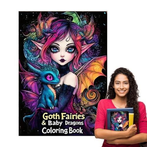 Drache Fairy Gothic Malbuch – Gothic Drachen und Feen Zeichenbuch | Kostenlose Goth Zeichnung für Erwachsene täglich für Zuhause, Hotel, Wohnung, Schule Drache Fairy Gothic Malbuch – Gothic Drachen und Feen Zeichenbuch | Kostenlose Goth Zeichnung für Erwachsene täglich für Zuhause, Hotel, Wohnung, Schule von Jubilofex