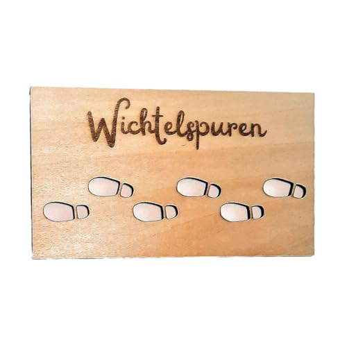 GNOME Template Footprints – Schablone für Urlaubsform, Vinylbahndruck | Schneewege-Marker, dekoratives Blattdesign für Fensterscheiben Walk Ground DI von Jubilofex