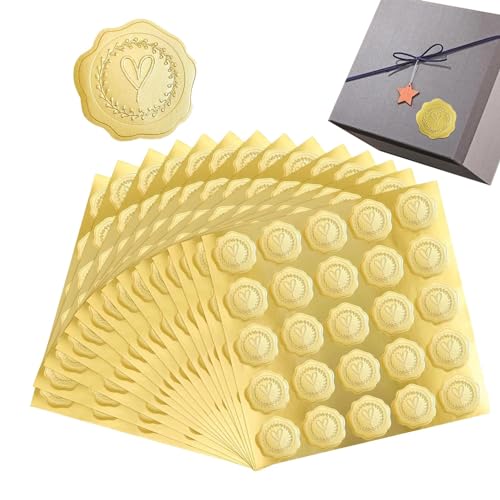 Goldene Herzaufkleber | Herzaufkleber für Herzhochzeiten - Selbstklebende Aufkleber aus Goldfolie Robben im Hals des Herzens Goldene Herzaufkleber | Herzaufkleber für Herzhochzeiten - Selbstklebende Aufkleber aus Goldfolie Robben im Hals des Herzens von Jubilofex
