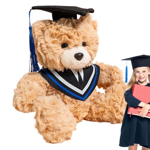 Gratulations-Bär, gefüllte Puppe, weicher Plüsch, Spielzeug zum Verschieben der Kappe und Kleidung für Schüler, Vorschulzeremonie, Erinnerungszeremonie Gratulations-Bär, gefüllte Puppe, weicher Plüsch, Spielzeug zum Verschieben der Kappe und Kleidung für Schüler, Vorschulzeremonie, Erinnerungszeremonie von Jubilofex