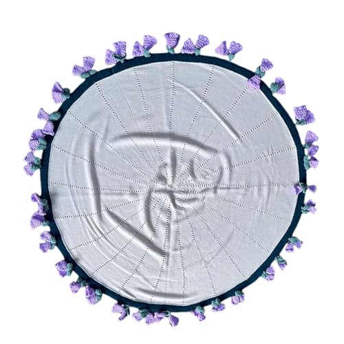 Jubilofex Decke für Couch werfen | Häkelblumen Bouquet Wurfdecke, hautfreundliche Strickbettdekoration für Hochzeit Muttertag Geburtstag Schlafzimmer Schlafzimmer Jubilofex Decke für Couch werfen | Häkelblumen Bouquet Wurfdecke, hautfreundliche Strickbettdekoration für Hochzeit Muttertag Geburtstag Schlafzimmer Schlafzimmer von Jubilofex
