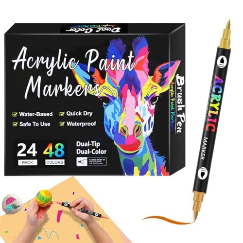 Jubilofex Doppel - -Marker | HINWEIS MARKERN, Erwachsenen Malvorlagen Stift für Kinder Notieren Sie den Planer mit Kalligraphie Zeichnung von Jubilofex