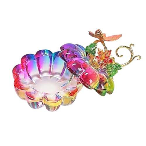 Jubilofex Glas Anhänger Box - Schmuck Brust Schmuck Organizer | Dekorative Eitelkeit Tür für Ohrringe, Halskette, Ringaufbewahrung, Geschenk, Dekor Jubilofex Glas Anhänger Box - Schmuck Brust Schmuck Organizer | Dekorative Eitelkeit Tür für Ohrringe, Halskette, Ringaufbewahrung, Geschenk, Dekor von Jubilofex