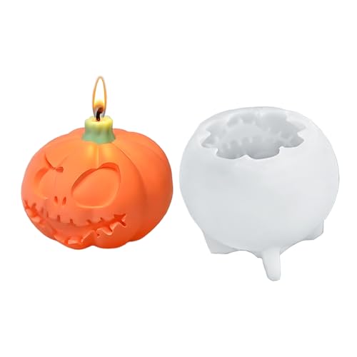 Jubilofex Halloween Silikone Formen | Silikon Duftkerzenform - Leicht Entnehmbare Grusel Bastelform Für Epoxidharz Gips Halloween Deko Seifenherstellung Handwerksprojekte von Jubilofex