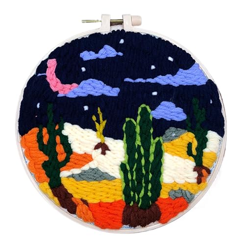 Jubilofex Punch Agone Landschaft | Sonnenblumenstickset | Stickset mit Handfaustnadel mit Garnen und Anleitung für Anfänger Jubilofex Punch Agone Landschaft | Sonnenblumenstickset | Stickset mit Handfaustnadel mit Garnen und Anleitung für Anfänger von Jubilofex