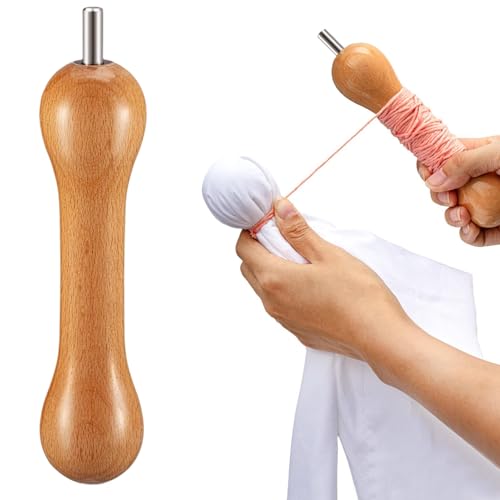 Jubilofex Shibori Werkzeuge,Sehnenziehvorrichtung Mit Kupplung | Spannvorrichtung Handgefertigtes Holz Zubehör Für Färbekunst Stoffkunst Textildekoration von Jubilofex
