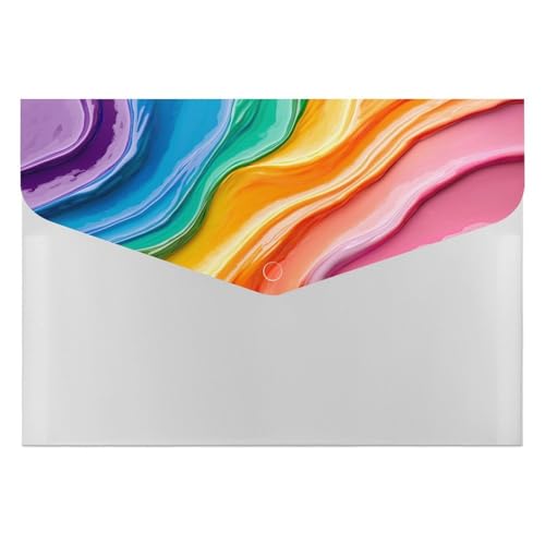 A4 Akkordeon-Aktenordner, Fächermappe, Ordner, Etiketten, Dokumenten-Organizer, Tasche für Büro, Schule, Briefe, A4, Regenbogenfarben A4 Akkordeon-Aktenordner, Fächermappe, Ordner, Etiketten, Dokumenten-Organizer, Tasche für Büro, Schule, Briefe, A4, Regenbogenfarben von Jubonexis