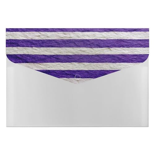 Akkordeon-Aktenordner, Organizer, Fächermappe, Etiketten, Dokumenten-Organizer, Tasche für Büro, Schule, Brief, A4, Violett / Weiß gestreift Akkordeon-Aktenordner, Organizer, Fächermappe, Etiketten, Dokumenten-Organizer, Tasche für Büro, Schule, Brief, A4, Violett / Weiß gestreift von Jubonexis