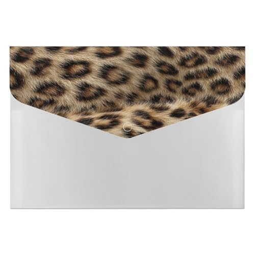 Akkordeon-Aktenordner mit Leopardenmuster, Fächermappe, Etiketten, Dokumenten-Organizer, Tasche für Büro, Schule, Briefe, A4 Größe Akkordeon-Aktenordner mit Leopardenmuster, Fächermappe, Etiketten, Dokumenten-Organizer, Tasche für Büro, Schule, Briefe, A4 Größe von Jubonexis