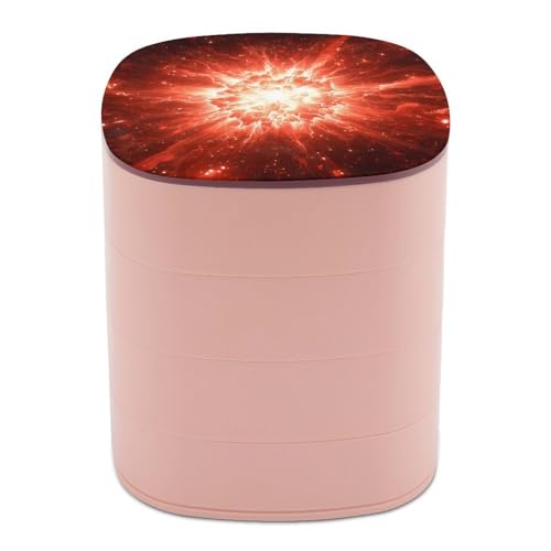Jubonexis Energy Explosion Schmuckschatullen für Frauen, Ohrringhalter, Organizer, drehbarer Schmuck-Organizer für Halsketten, Armbänder, Ringe von Jubonexis