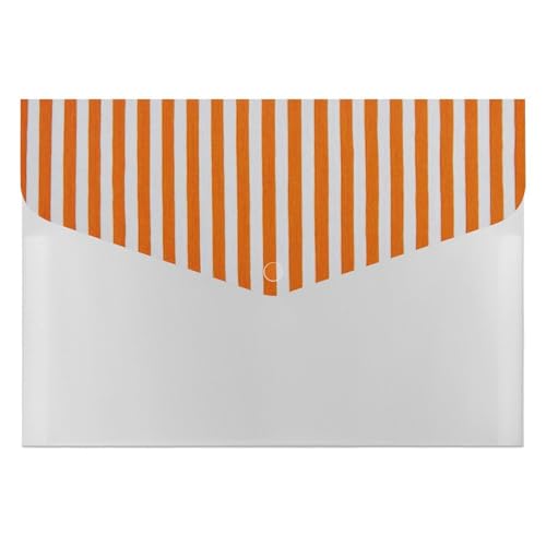 Vertikale orange und weiß gestreifte Akkordeon-Aktenordner, Organizer, Fächermappe, Etiketten, Dokumenten-Organizer, Tasche für Büro, Schule, Briefe, A4 Größe Vertikale orange und weiß gestreifte Akkordeon-Aktenordner, Organizer, Fächermappe, Etiketten, Dokumenten-Organizer, Tasche für Büro, Schule, Briefe, A4 Größe von Jubonexis