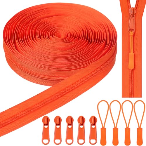 Juexica 9,1 m #5 Nylon-Spiralreißverschlüsse mit 30 Schiebern, 30 Reißverschlussschieber, Verlängerungsfixierer, Ersatz-Näh-Reißverschluss für Heimwerker, Nähen, Schneider, Handwerk, Tasche, Kleidung Juexica 9,1 m #5 Nylon-Spiralreißverschlüsse mit 30 Schiebern, 30 Reißverschlussschieber, Verlängerungsfixierer, Ersatz-Näh-Reißverschluss für Heimwerker, Nähen, Schneider, Handwerk, Tasche, Kleidung von Juexica