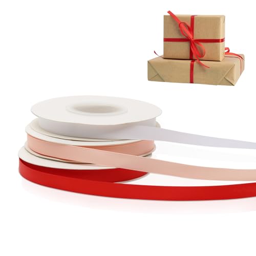 Satinband Weiß Rosa Rot 10mm 18 Meter 3 Farben Polyester Geschenkband Weich Stoffband Schleifenband für Hochzeit Taufe Geschenkverpackungen Deko Basteln Usw Satinband Weiß Rosa Rot 10mm 18 Meter 3 Farben Polyester Geschenkband Weich Stoffband Schleifenband für Hochzeit Taufe Geschenkverpackungen Deko Basteln Usw von Juibao