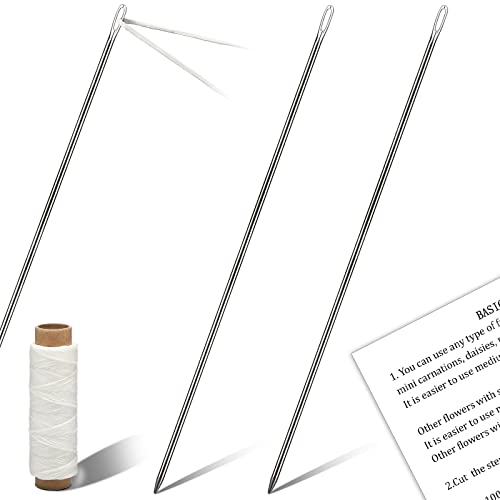 Juinte 4 Stück Graduierungsnadel-Set, 30,5 cm, große Öse, Nähnadel, Anleitung zum Basteln, hawaiianische Malaiische Polsterung, Thailand, Blumen, Kranz, Nähzubehör Juinte 4 Stück Graduierungsnadel-Set, 30,5 cm, große Öse, Nähnadel, Anleitung zum Basteln, hawaiianische Malaiische Polsterung, Thailand, Blumen, Kranz, Nähzubehör von Juinte