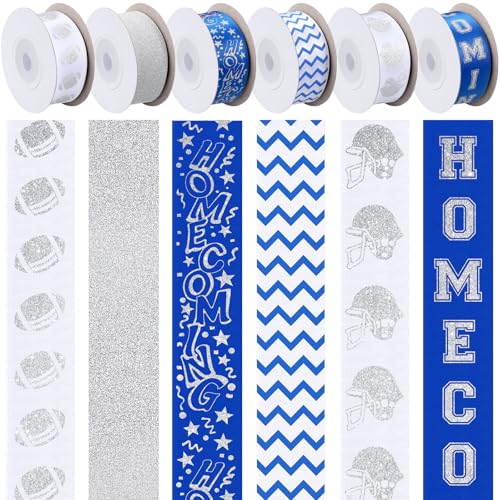 Juinte Ripsband für die Heimkehr, 2,2 cm breit, Fußball-Ripsband, Rolle für Geschenkverpackungen, Heimkehr, Mutterbedarf, Fußball, Party, Gastgeschenk, Cheerleader-Dekorationen, 60 Meter Juinte Ripsband für die Heimkehr, 2,2 cm breit, Fußball-Ripsband, Rolle für Geschenkverpackungen, Heimkehr, Mutterbedarf, Fußball, Party, Gastgeschenk, Cheerleader-Dekorationen, 60 Meter von Juinte