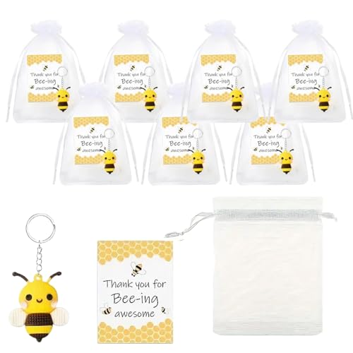 Jukeoiu Bienen Schlüsselanhänger Set | Dankeskarte Für Kollegen 8er-Set - Dekorativer Niedlicher Schmuck & Festliche Schlüsselringe Für Abschluss Ruhestand Geburtstag Jukeoiu Bienen Schlüsselanhänger Set | Dankeskarte Für Kollegen 8er-Set - Dekorativer Niedlicher Schmuck & Festliche Schlüsselringe Für Abschluss Ruhestand Geburtstag von Jukeoiu