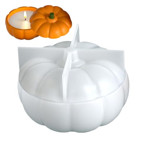 Jukeoiu Kürbisharz-Form – Kürbis-Aufbewahrungsbox, Halloween-Silikonform, wiederverwendbare Behälter zum Gießen von Schmuck, Handwerk, Ton, Gips, , Fondant, Schokolade, Fenster, Geburtstage von Jukeoiu