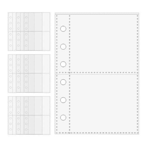 Jukeoiu Seitenschutz für Klassenzimmer – 6-Ringbuch-Fotohüllen, Kartenhüllen für Fotos, Quittungen, Aufkleber, Tickets, Studenten, Lehrer, , Skizzierer, Reisende, Schule, Büro von Jukeoiu