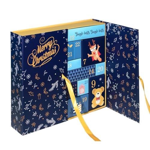 Jukeoiu Weihnachts-Countdown-Kalenderboxen | leere Weihnachts-Countdown-Kalenderbox – faltbare Heimdekoration für Schokolade, Tisch, Schreibtisch, Fenster, Schlafzimmer, Wohnzimmer, Event, Party Jukeoiu Weihnachts-Countdown-Kalenderboxen | leere Weihnachts-Countdown-Kalenderbox – faltbare Heimdekoration für Schokolade, Tisch, Schreibtisch, Fenster, Schlafzimmer, Wohnzimmer, Event, Party von Jukeoiu