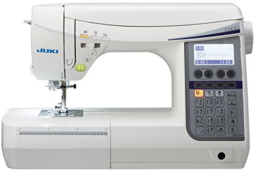 JUKI HZL-DX5 elektrische Nähmaschine mit automatischem Fadenabschneider, Fußsteuerung, Metall, weiß, 51 x 25,7 x 30,5 cm JUKI HZL-DX5 elektrische Nähmaschine mit automatischem Fadenabschneider, Fußsteuerung, Metall, weiß, 51 x 25,7 x 30,5 cm von JUKI