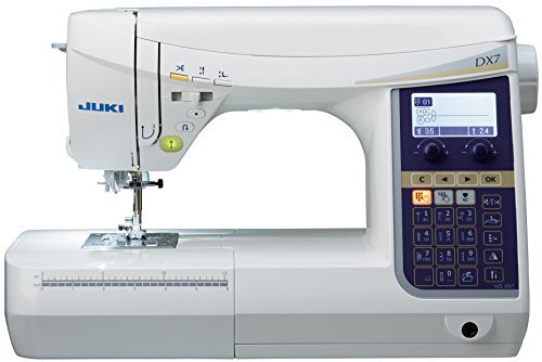 JUKI HZL-DX7 elektrische Nähmaschine mit automatischem Fadenabschneider, Fußsteuerung, Metall, weiß, 51 x 25,7 x 30,5 cm. JUKI HZL-DX7 elektrische Nähmaschine mit automatischem Fadenabschneider, Fußsteuerung, Metall, weiß, 51 x 25,7 x 30,5 cm. von JUKI